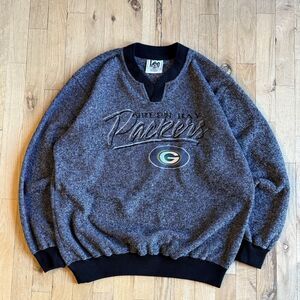 Vintage Lee Sport Green Bay Packers Sweatshirt Mens M Gray Crewneck Embroidered
